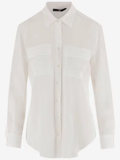Fit F.it Acetate And Silk Shirt In White