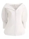 Fit F.it Shirt With Open Collar In White