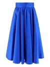 Fit Skirt With Bandeau At The Waist Skirts Blue In Blue