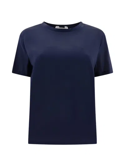 Fit Crew-neck T-shirt In Blue