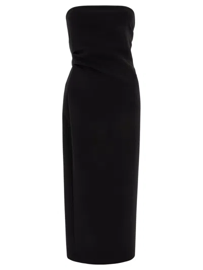 Fit F.it Strapless Midi Dress In Black