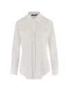Fit Flap-pocket Buttoned Shirt In White