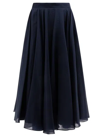 Fit F.it Flared Skirt In Blue