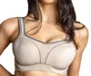 Fit Fully Yours Pauline Ffy Sports Bra In Tan/grey In Multi