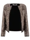 Fit F.it Cropped Sequined Jacket With Open Front