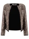 Fit F.it Cropped Sequined Jacket With Open Front