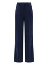 Fit F.it Tailored Trousers With Pressed Crease In Blue