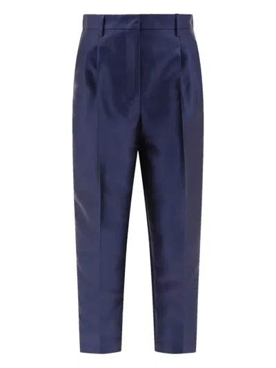 FIT PLEATED-FRONT TROUSERS