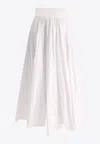 Fit Skirt With Bandeau At The Waist Skirts White In White
