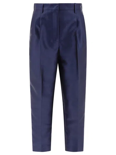 Fit F.it Pleated Trousers In Blue