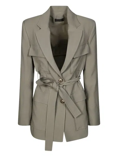 FIT POCKET BELTED JACKET