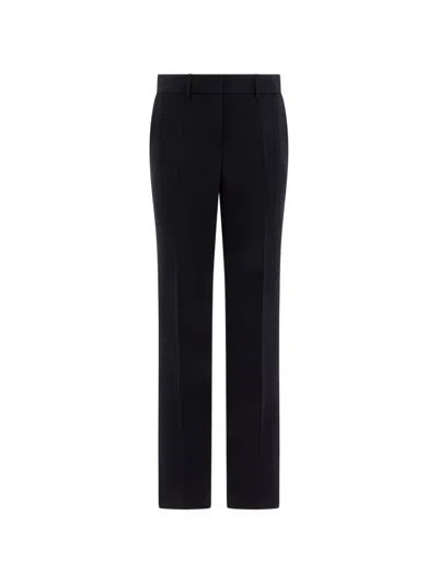 Fit Pressed-crease Trousers In Blue