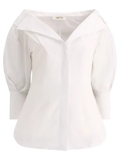 Fit Shirt With Open Collar Shirts White