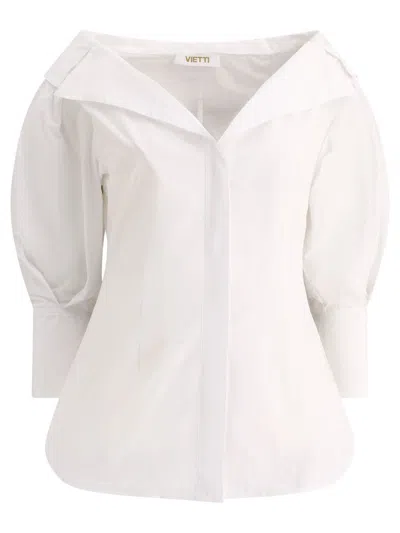 Fit F.it Shirt With Open Collar In White