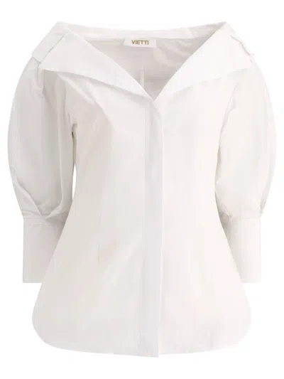 Fit Shirt With Open Collar Shirts White