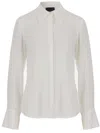 Fit Silk Blend Shirt With Pointed Collar