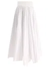Fit Skirt With Bandeau At The Waist Skirts White