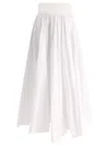 Fit Skirt With Bandeau At The Waist Skirts White