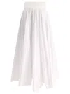 Fit Skirt With Bandeau At The Waist Skirts White