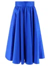 Fit Skirt With Bandeau At The Waist Skirts Blue In Blue