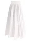 FIT SKIRT WITH BANDEAU AT THE WAIST SKIRTS WHITE