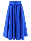 Fit Skirt With Bandeau At The Waist Skirts Blue In Blue