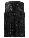 Fit F.it Sleeveless Top With Sequins In Black