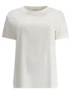 Fit Crewneck Short-sleeved T-shirt In White