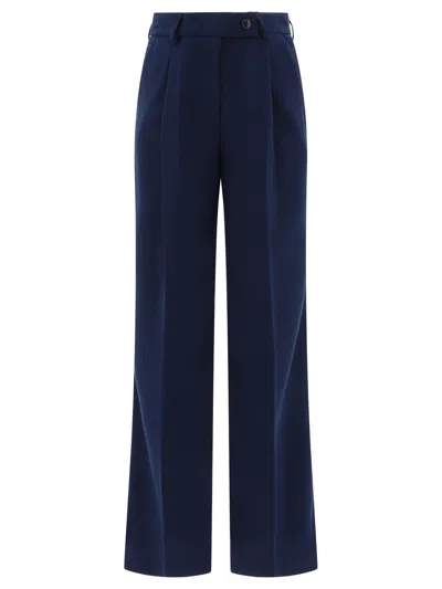 Fit F.it Tailored Trousers With Pressed Crease In Blue