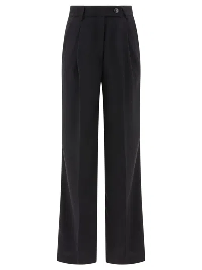 Fit F.it Tailored Trousers With Pressed Crease In Black