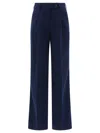 Fit F.it Tailored Trousers With Pressed Crease In Blue