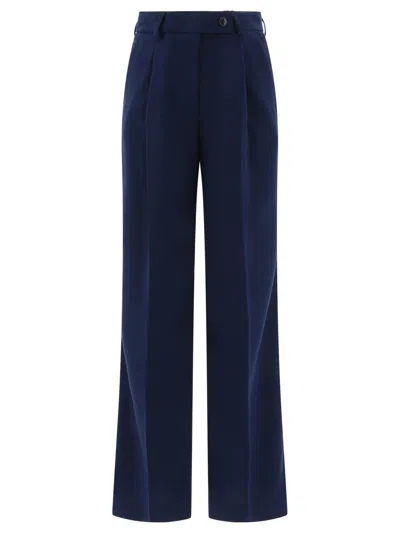 Fit F.it Tailored Trousers With Pressed Crease In Blue