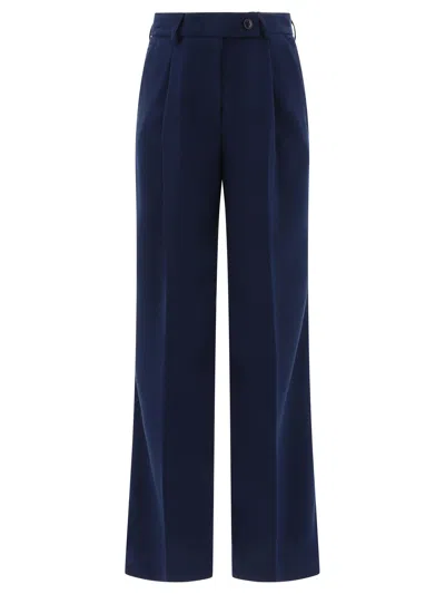 Fit Tailored With Pressed Crease Trousers Blue