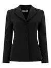 Fit Three-button Ted Jacket In Black