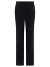Fit Front-pockets Trousers In Black