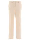 Fit Plain-front Trousers In Multi