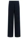 Fit Trousers Blue In Black