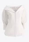 Fit F.it Shirt With Open Collar In White