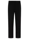 Fit Front-pockets Trousers In Black