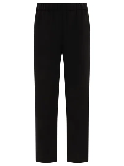 Fit Wide Trousers In Black