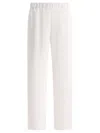 FIT WIDE TROUSERS WHITE