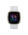 Fitbit Sense 2 Blue Mist Soft Gold-tone Smartwatch, 39mm In Blue Mist,soft Gold-tone