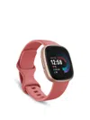 Fitbit Versa 4 Smart Watch In Pink Sand/copper Rose