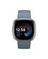 Fitbit Versa 4 Waterfall Blue Platinum Smartwatch, 39mm In Gray