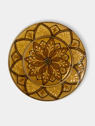 Fitch & Mcandrew Dahlias Slipware Serving Plate (13.4in/34cm)