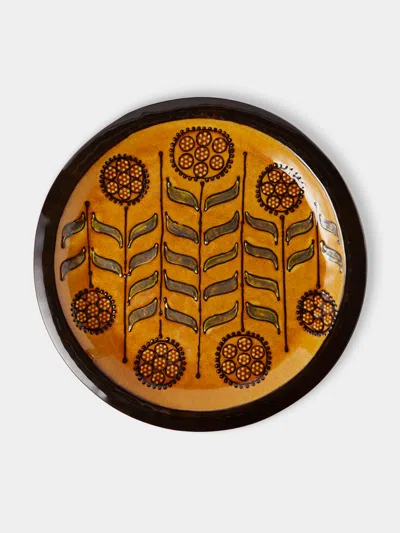 Fitch & Mcandrew Lollypop Flower Slipware Platter