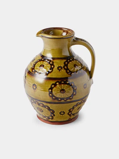 Fitch & Mcandrew Trail Flower Heads Slipware Jug