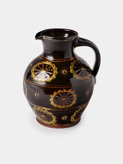 Fitch & Mcandrew Trail Flower Heads Slipware Jug