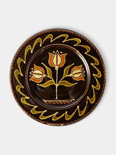 Fitch & Mcandrew Tulip Trio Slipware Serving Plate (12.4in/31.5cm)