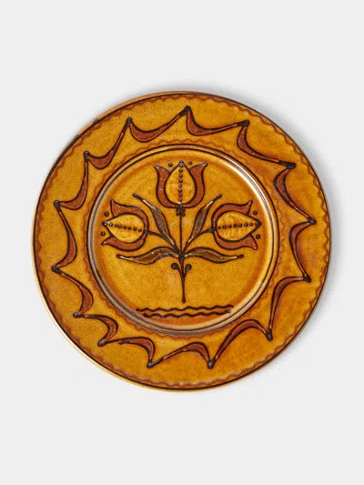 Fitch & Mcandrew Tulip Trio Slipware Serving Plate (13.2in/33.5cm)